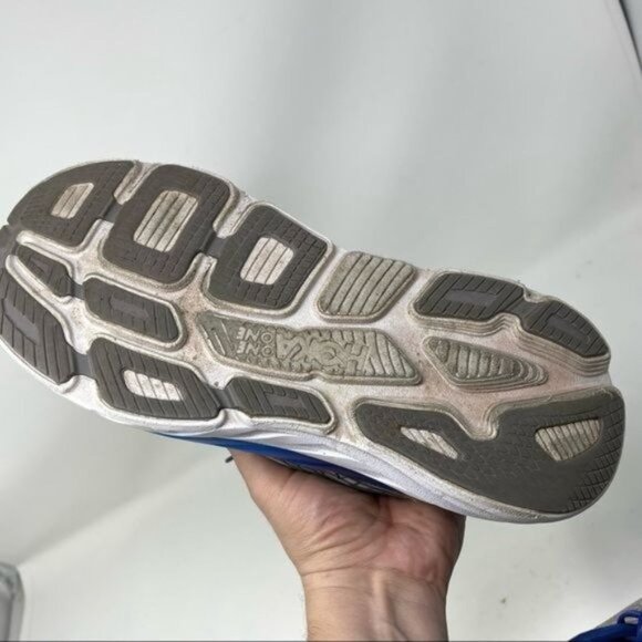 HOKA  One One Bondi 6 Mens Size 11.5 Blue Gray Sneakers  Running scratched main image 6